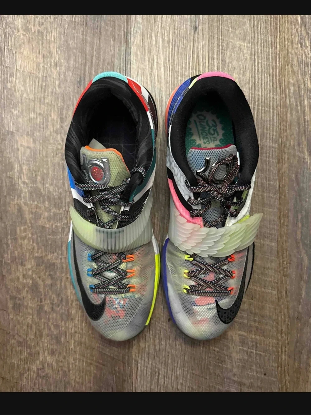 Nike KD 7 VII SE What The KD Multicolor Durant Men’s Size 9.5 Sneakers Shoes
